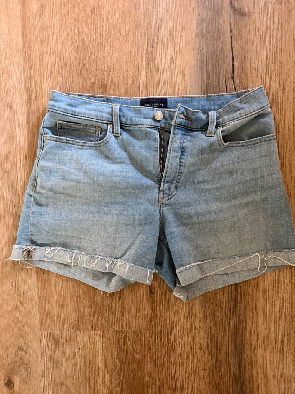 Lucky Brand Light Wash Denim Cutoff Shorts